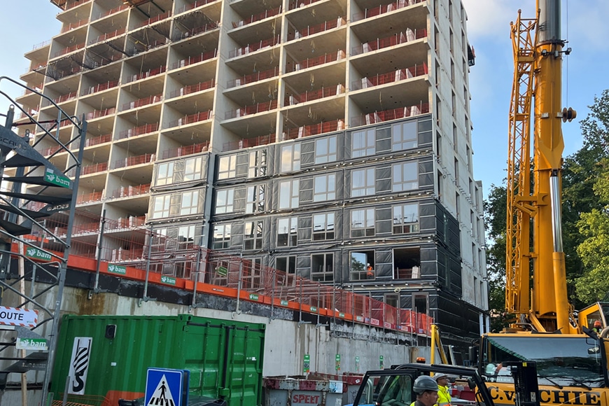 Start gevelmontage – Hollandse Meesters, Amstelveen 3