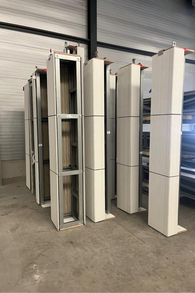 Project Weezenlanden in Zwolle: gevelbanden van staalframe met Buchtal-tegels 6