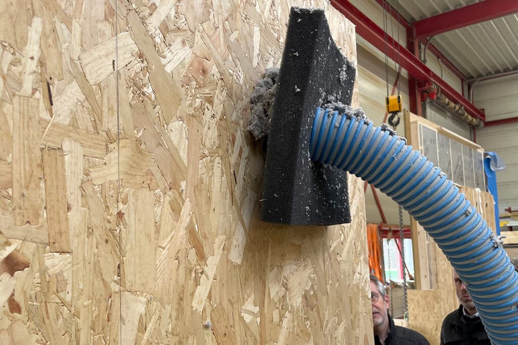 Verbluffende resultaten bij inblaastest met biobased isolatie 2