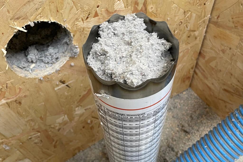 Verbluffende resultaten bij inblaastest met biobased isolatie 3