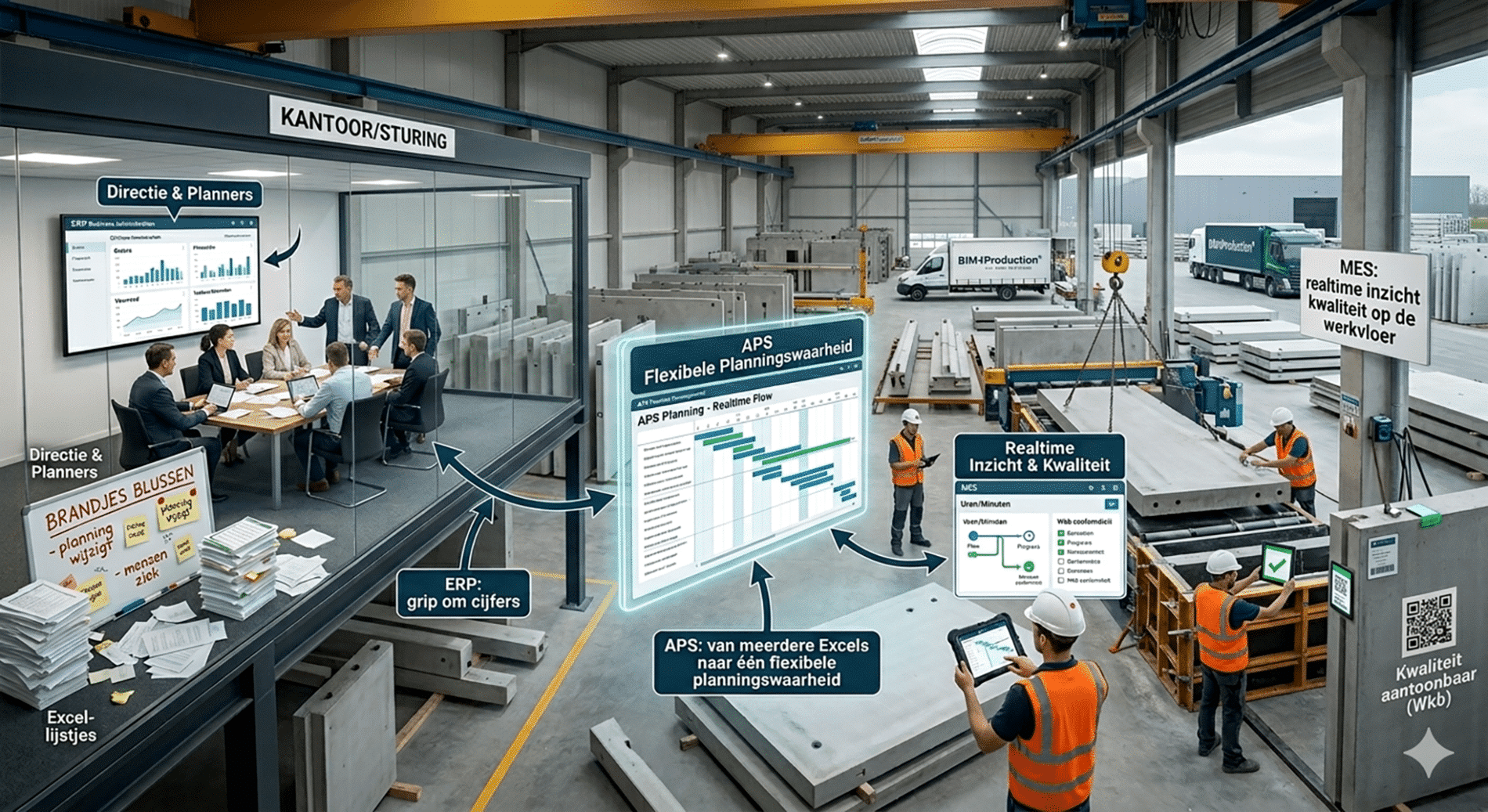Digitale ruggengraat in prefab 1