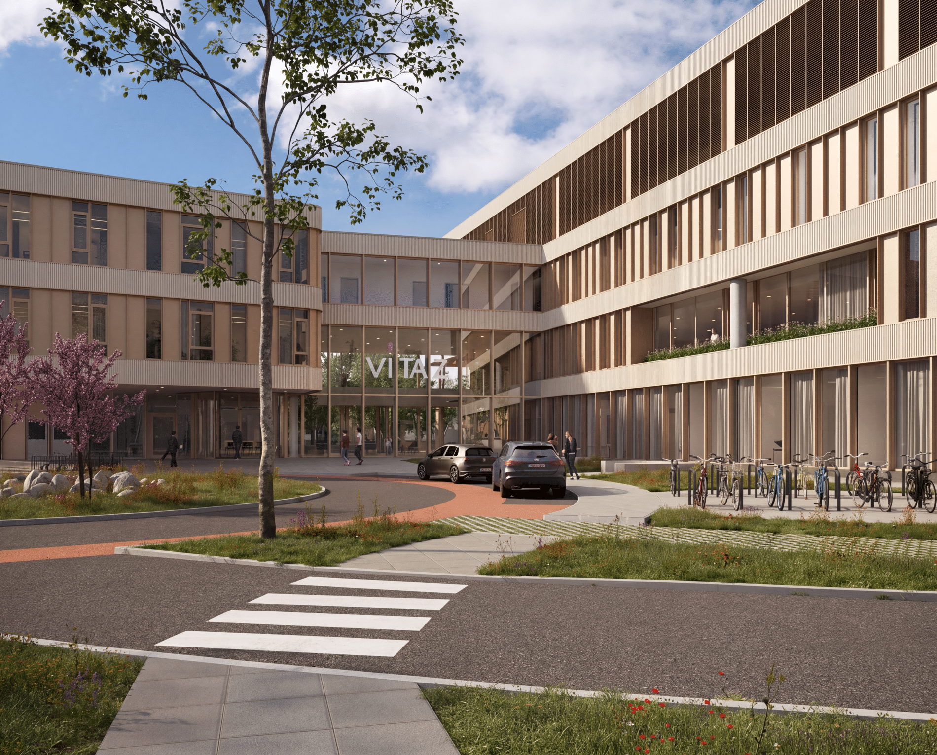 Architecten kiezen aluminium vliesgevelsysteem voor duurzame, toekomstgerichte ziekenhuiscampus 3