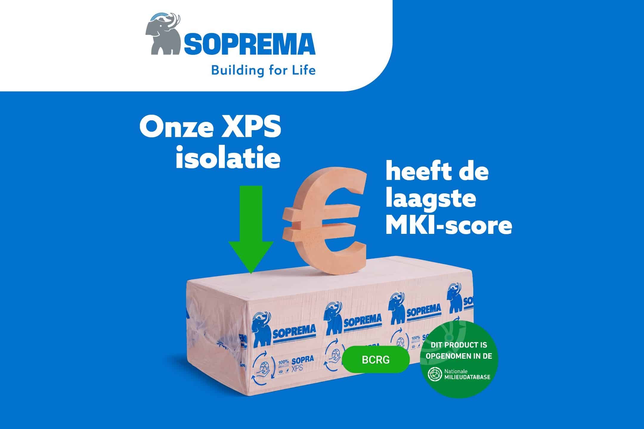 SOPRAXPS 300 en 500 behalen de laagste MKI-score binnen XPS-isolatie 1